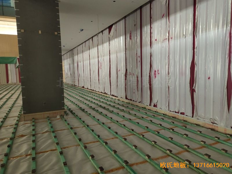 杭州26号地商务金融体育木地板安装案例