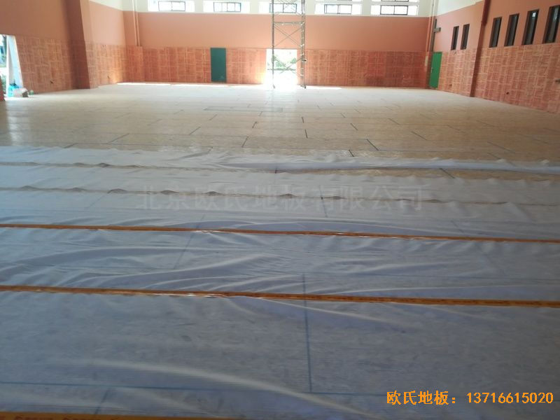 武汉华师南湖附小运动地板安装案例