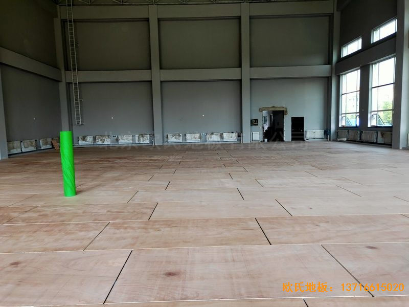 辽宁沈阳于洪机场体育木地板铺装案例