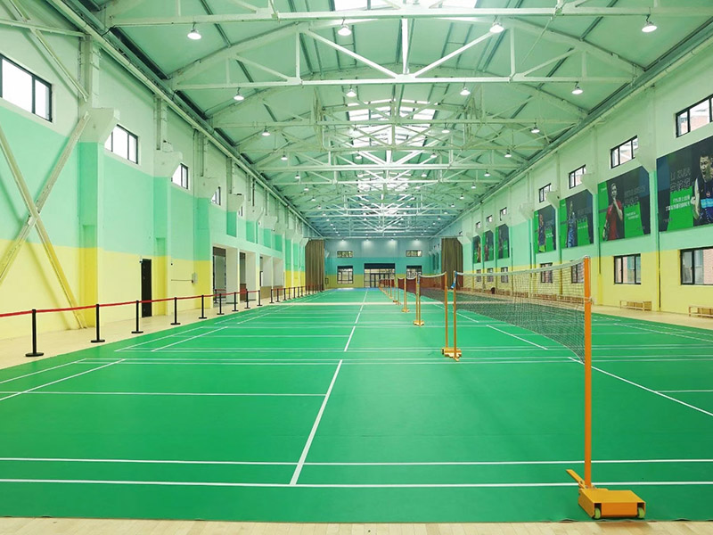 河南郑州芝麻之星运动中心羽毛球馆运动地板铺装案例5