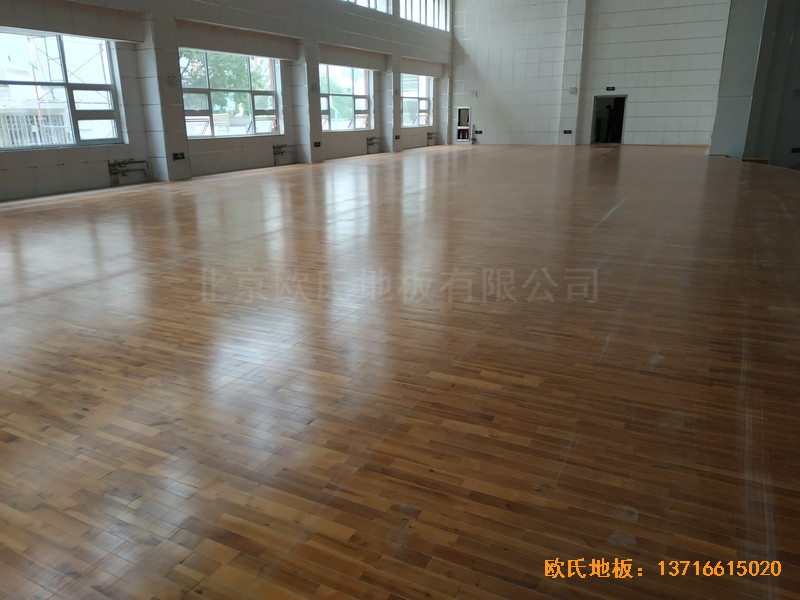 宁夏银川试验中学舞台体育地板铺设案例0