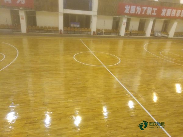 学校篮球运动木地板施工工艺