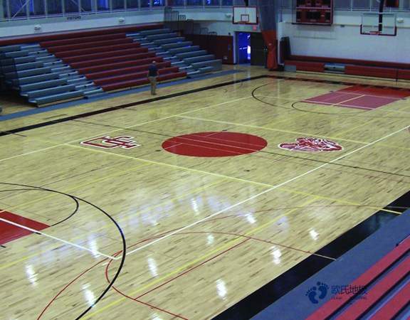 学校篮球体育地板施工