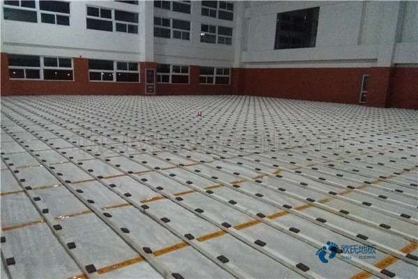 学校篮球场馆地板减震