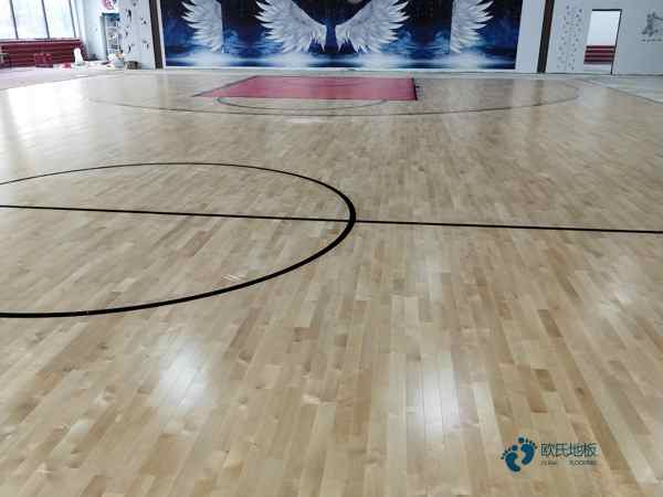 双龙骨篮球场地地板清洁保养