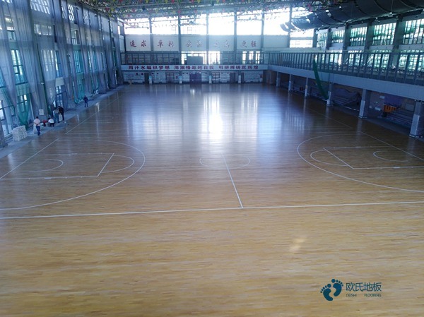 学校篮球馆地板生产工艺流程