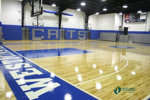 质量好篮球运动地板施工