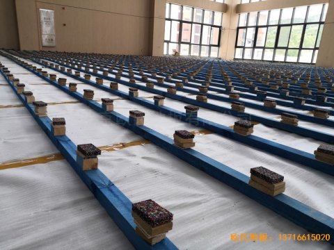 广州永顺大道铁英中学运动木地板安装案例