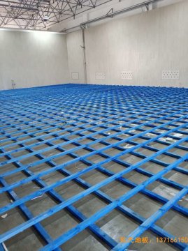 山西运城财经学校体育木地板施工案例