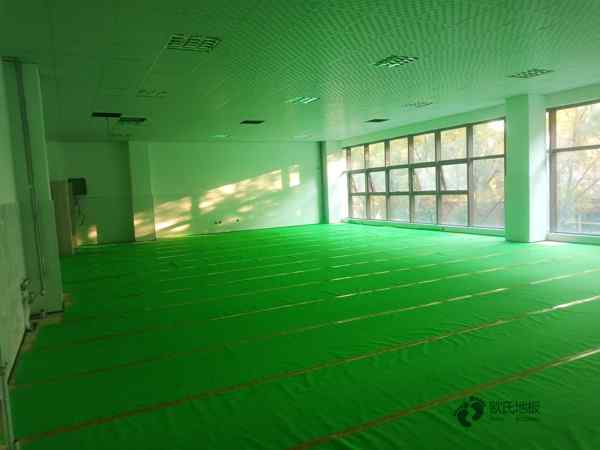 小学篮球馆地板施工团队2