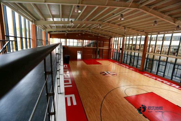 学校篮球场馆木地板节点图1