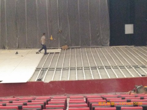 唐山师范学院舞台体育木地板铺装案例