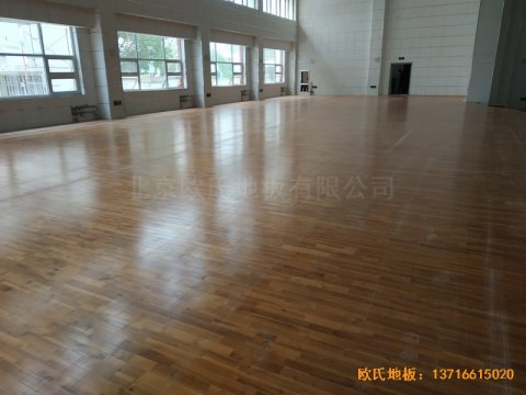 宁夏银川试验中学舞台体育地板铺设案例
