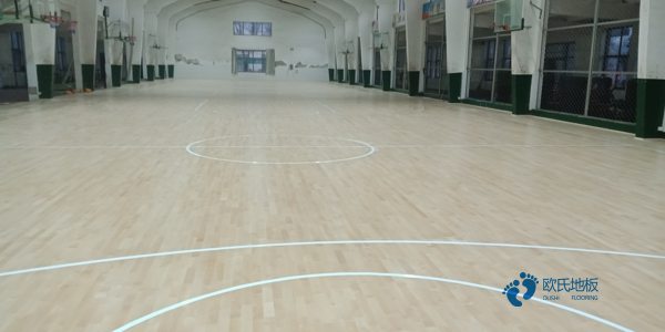 学校篮球地板生产流程1
