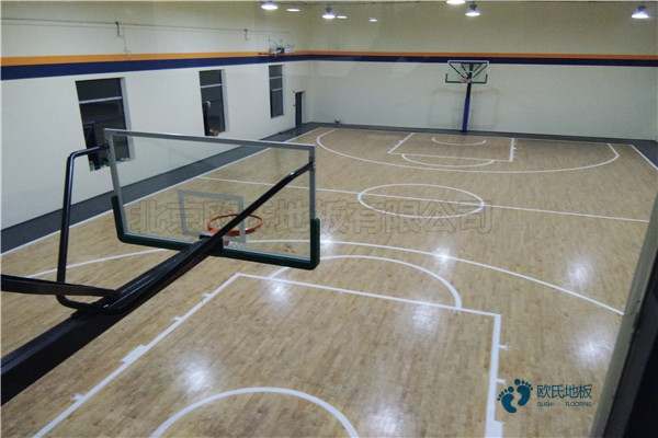 中学运动木地板施工工艺2